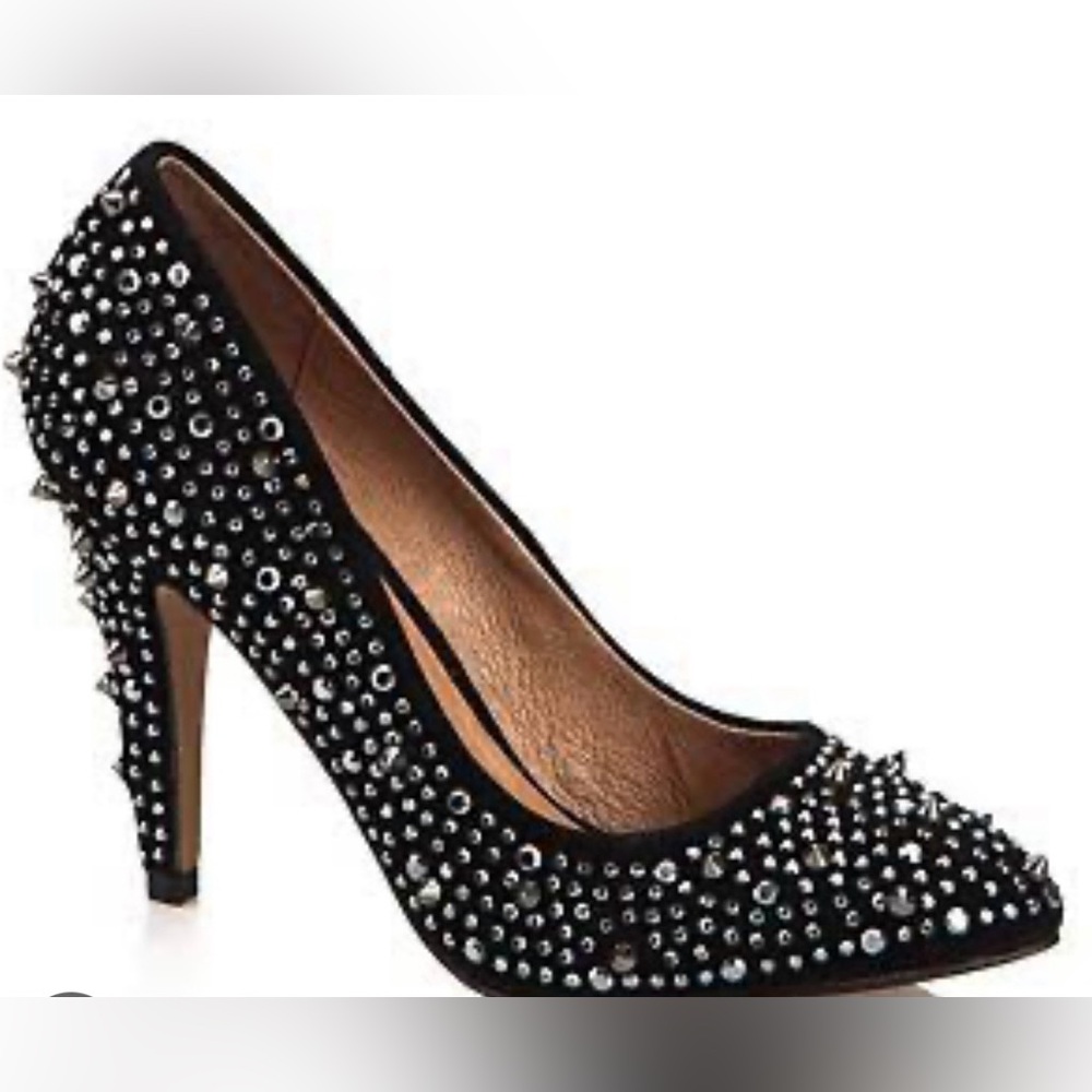 Elegant Black Studded Heels